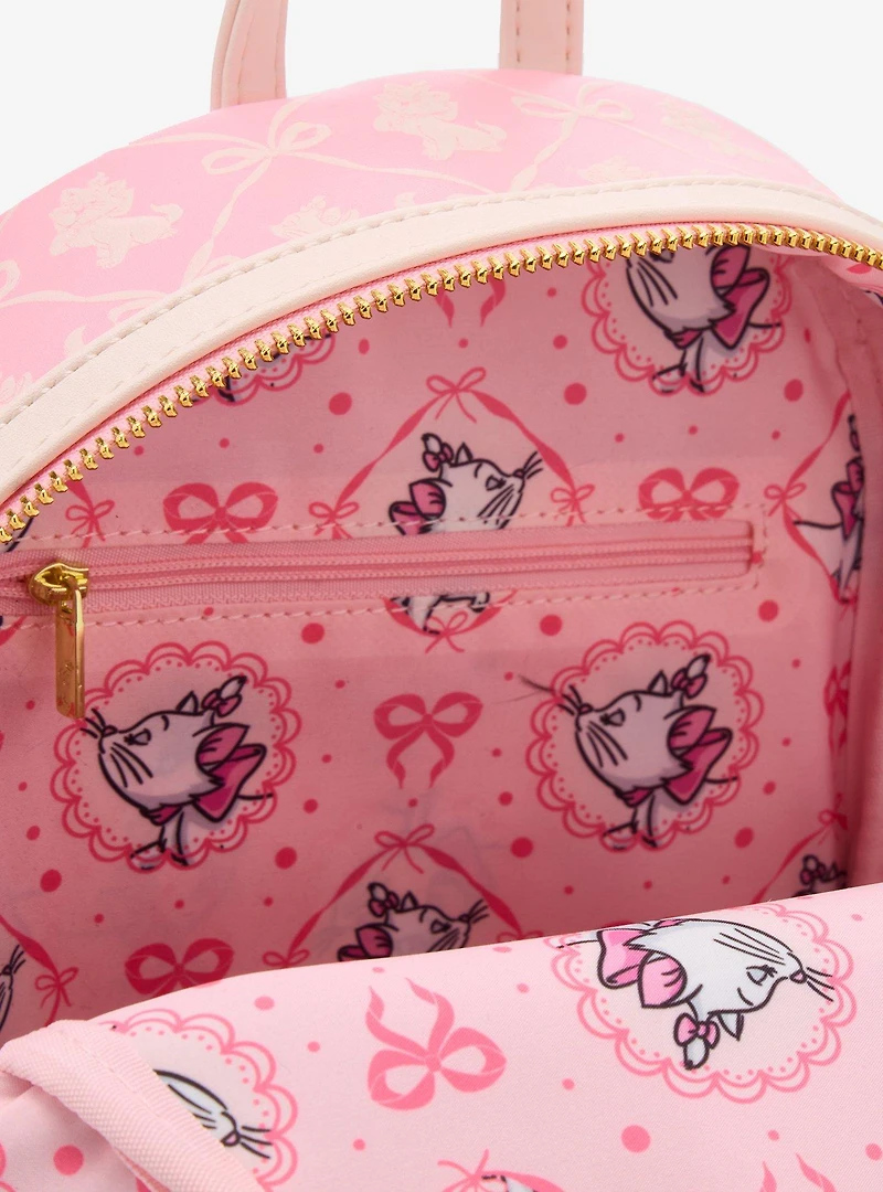 Loungefly Disney The Aristocats Marie Bows Allover Print Mini Backpack - BoxLunch Exclusive