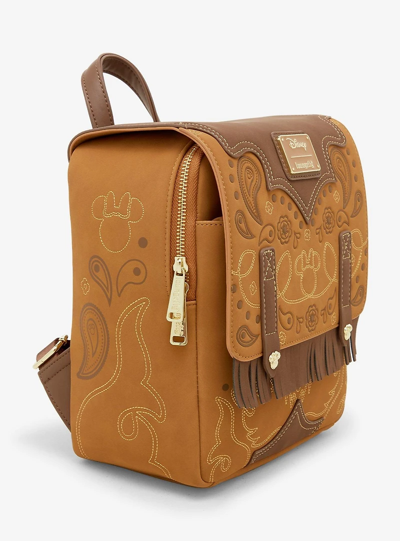 Loungefly Disney Minnie Mouse Western Patterned Mini Backpack - BoxLunch Exclusive