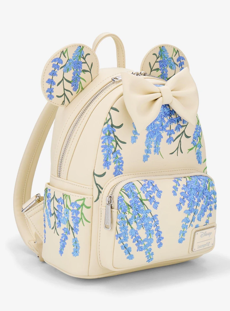 Loungefly Disney Minnie Mouse Blue Floral Mini Backpack — BoxLunch Exclusive