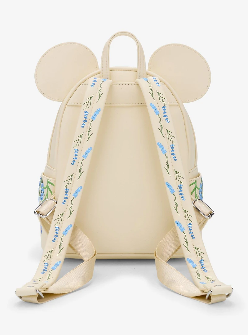 Loungefly Disney Minnie Mouse Blue Floral Mini Backpack — BoxLunch Exclusive