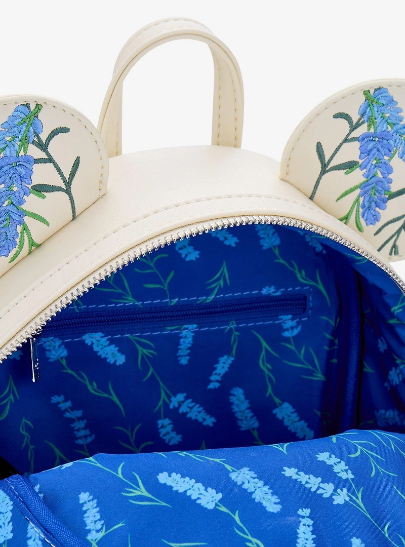 Loungefly Disney Minnie Mouse Blue Floral Mini Backpack — BoxLunch Exclusive