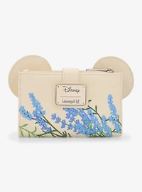 Loungefly Disney Minnie Mouse Blue Floral Wallet — BoxLunch Exclusive