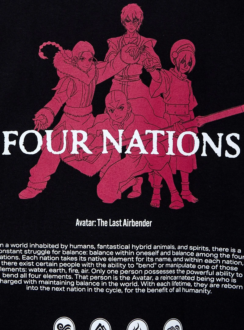 Avatar: The Last Airbender Four Nations T-Shirt — BoxLunch Exclusive