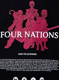 Avatar: The Last Airbender Four Nations T-Shirt — BoxLunch Exclusive