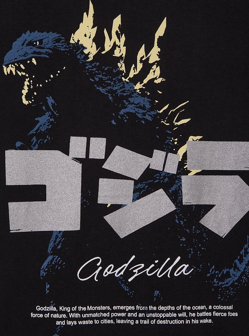 Godzilla Silver Lettering T-Shirt - BoxLunch Exclusive