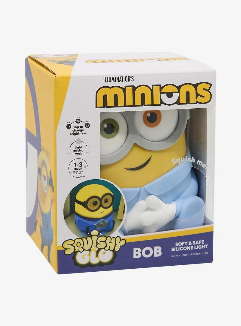 Minions Squishy Glo Bob Figural Soft & Safe Silicone Light
