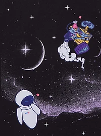 Disney Pixar WALL-E EVE & Space Women's T-Shirt - BoxLunch Exclusive