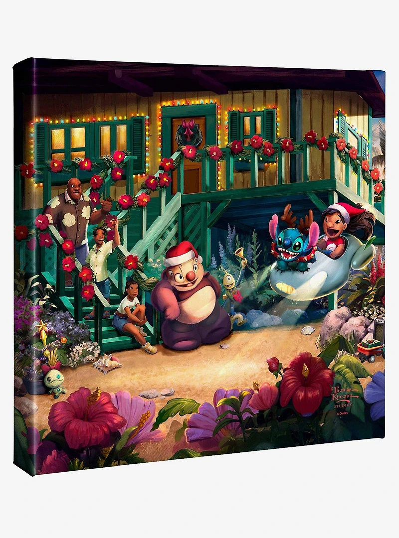 Disney Lilo & Stitch Aloha Christmas Gallery Wrapped Canvas
