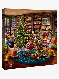 Disney Mickey & Minnie Trimming the Tree Gallery Wrapped Canvas