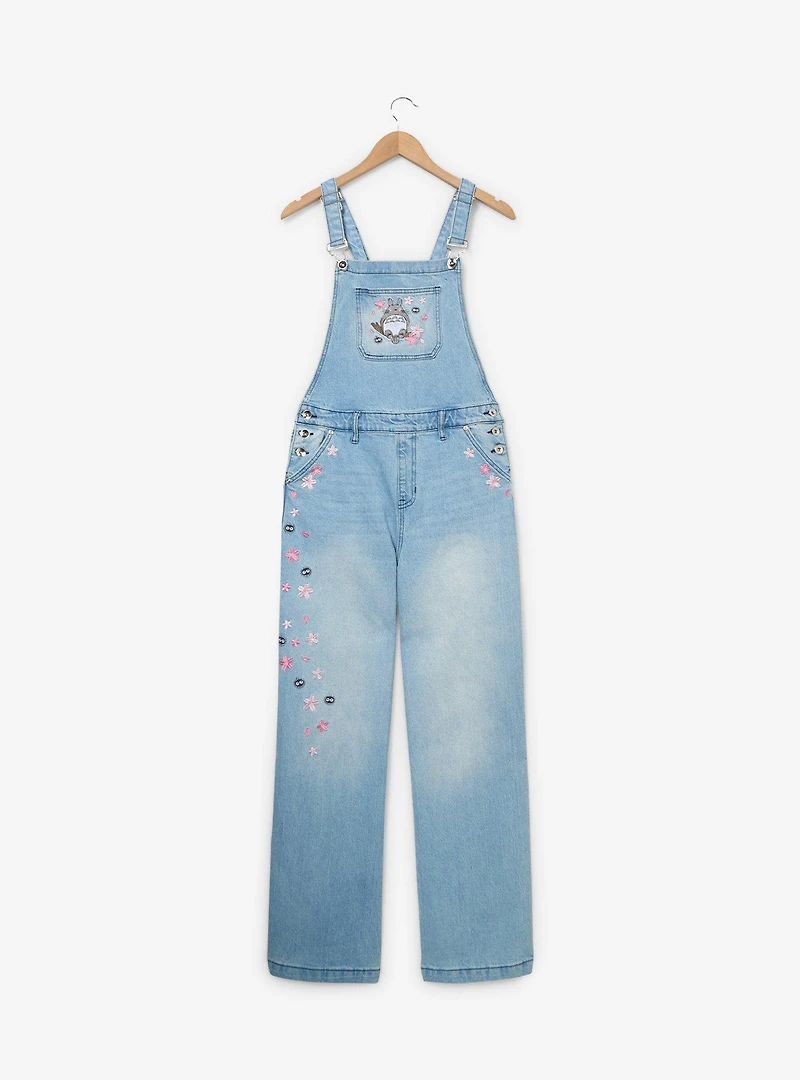 Studio Ghibli® My Neighbor Totoro Cherry Blossom Embroidered Women's Overalls - BoxLunch Exclusive