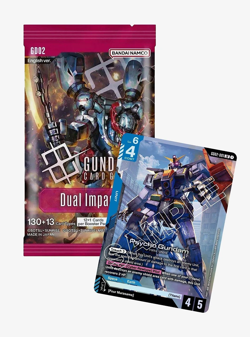 Bandai Namco Gundam Card Game Dual Impact Booster Pack