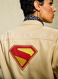 DC Comics Supergirl Patches Women's Plus Moto Jacket - BoxLunch Exclusive