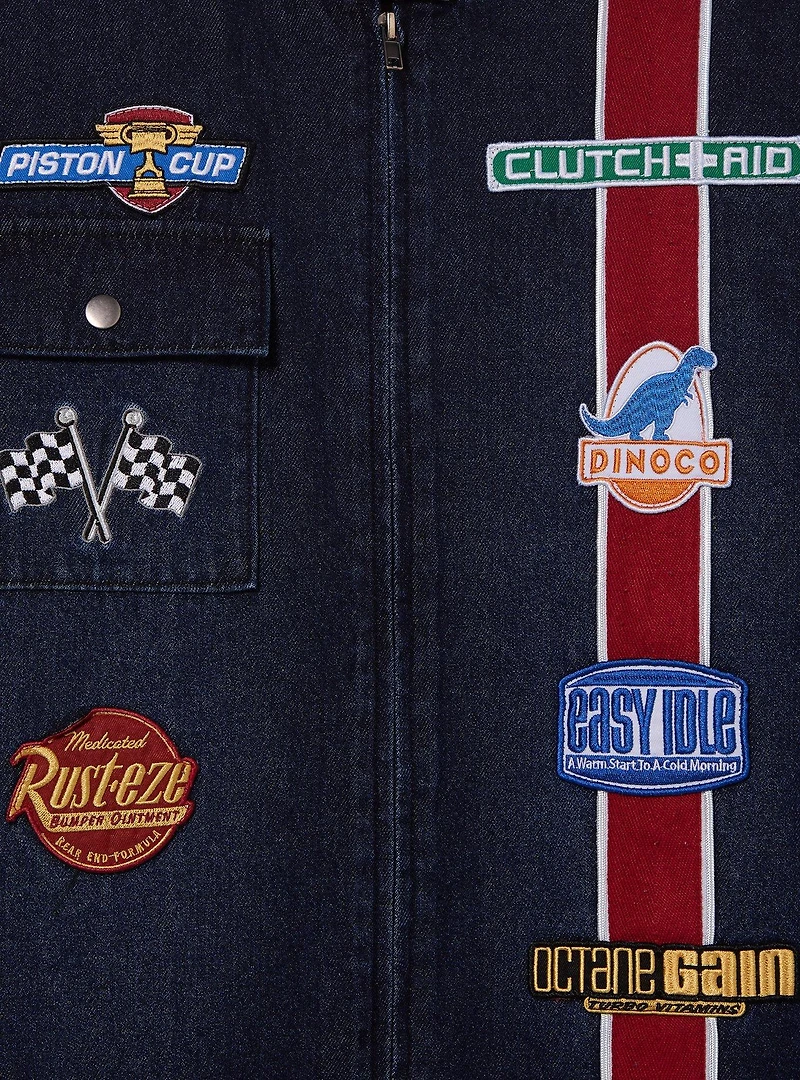 Disney Pixar Cars Cropped Women's Denim Moto Jacket — BoxLunch Exclusive
