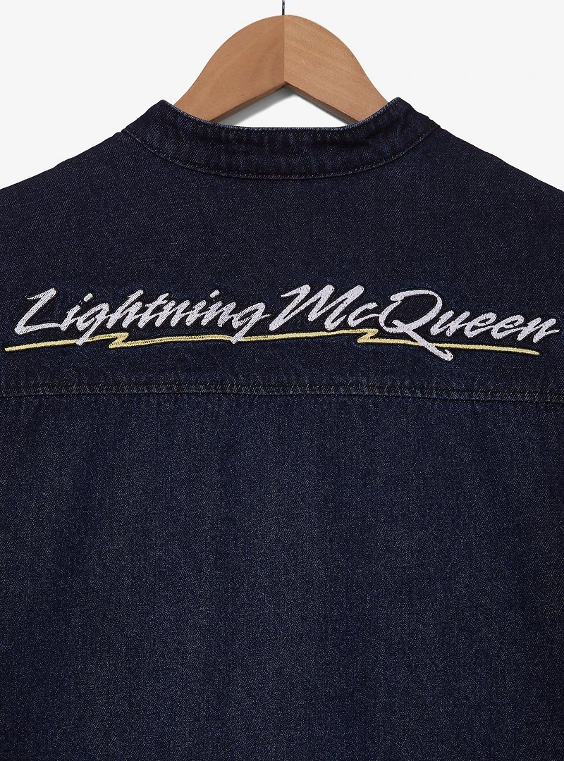 Disney Pixar Cars Cropped Women's Denim Moto Jacket — BoxLunch Exclusive