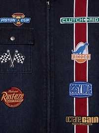 Disney Pixar Cars Cropped Women's Plus Denim Moto Jacket — BoxLunch Exclusive