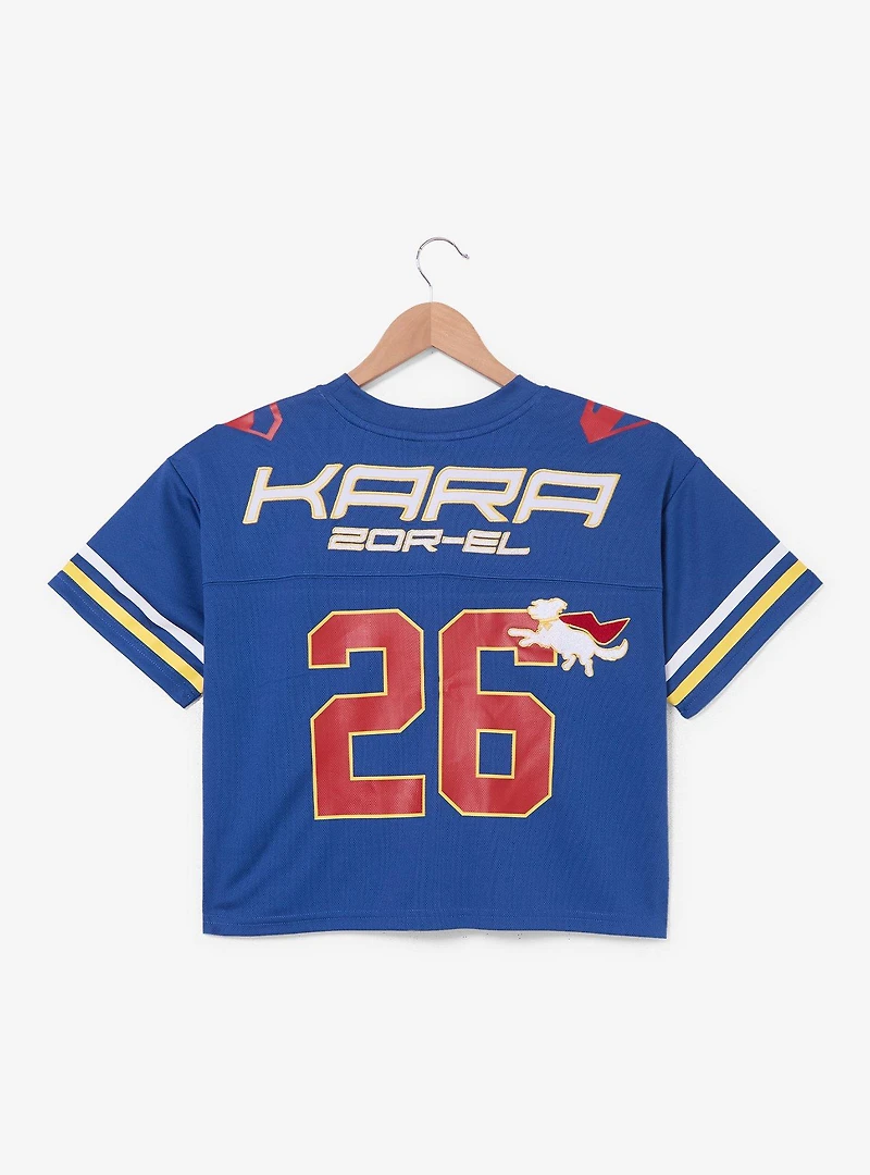 DC Comics Supergirl Kara Women's Cropped Football Jersey - BoxLunch Exclusive