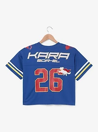 DC Comics Supergirl Kara Women's Cropped Football Jersey - BoxLunch Exclusive
