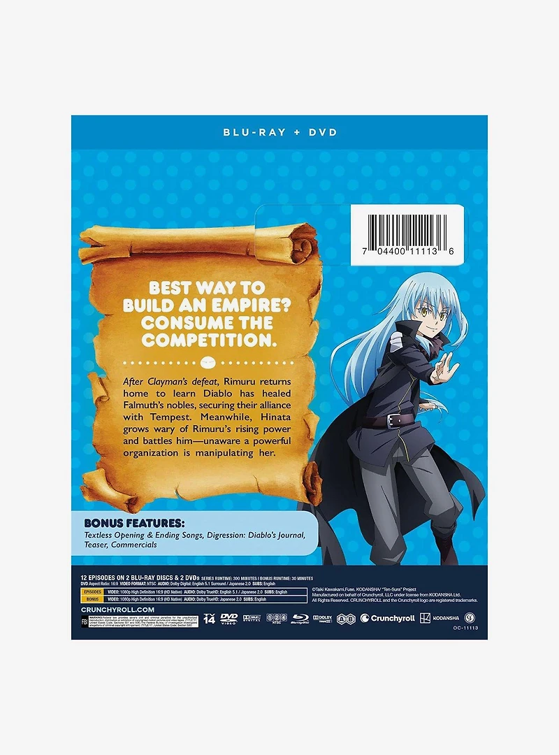 That Time I Got Reincarnated As Slime: Season 3 Part 1 Blu-Ray