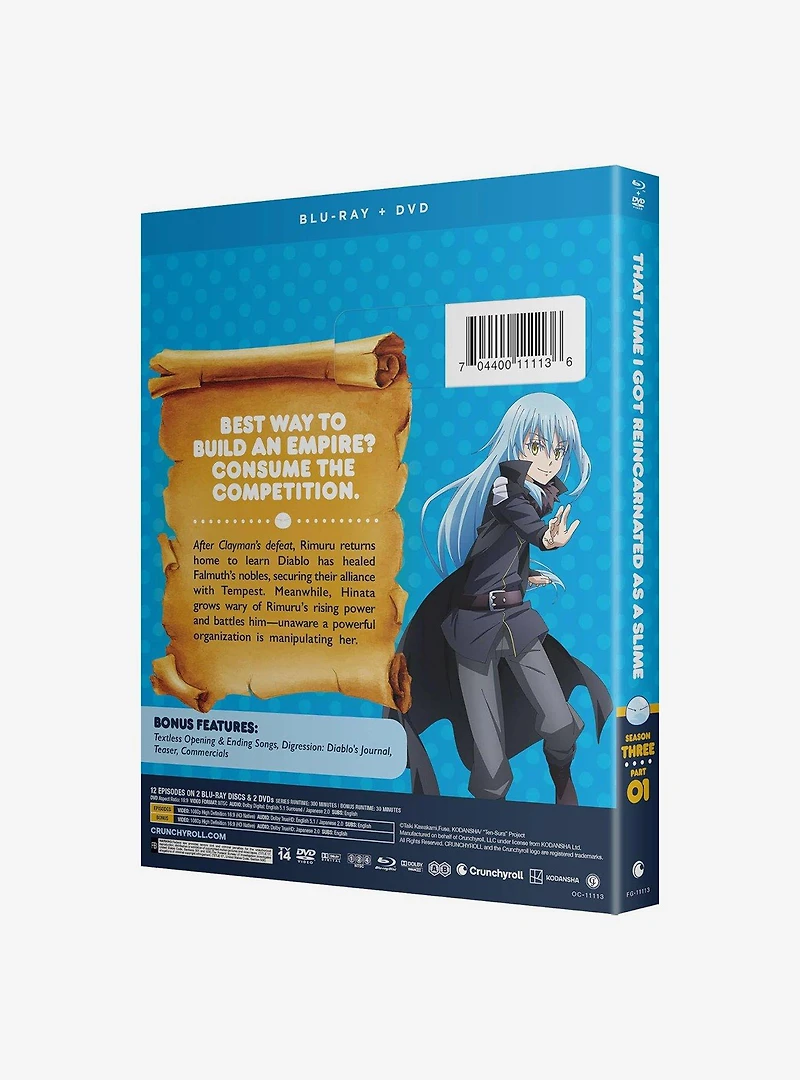 That Time I Got Reincarnated As Slime: Season 3 Part 1 Blu-Ray