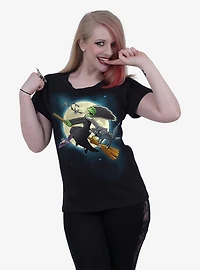 The Simpsons Marge Witch Boatneck Cap Sleeve Top