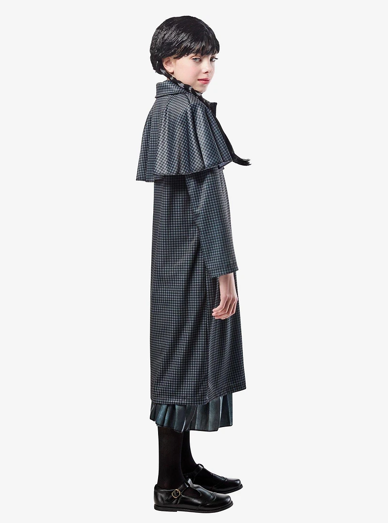 Wednesday Grey Houndstooth Print Coat