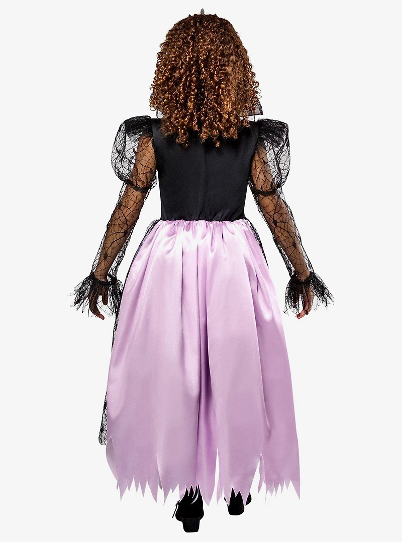 Purple & Black Gothic Queen Youth Costume