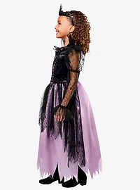 Purple & Black Gothic Queen Youth Costume
