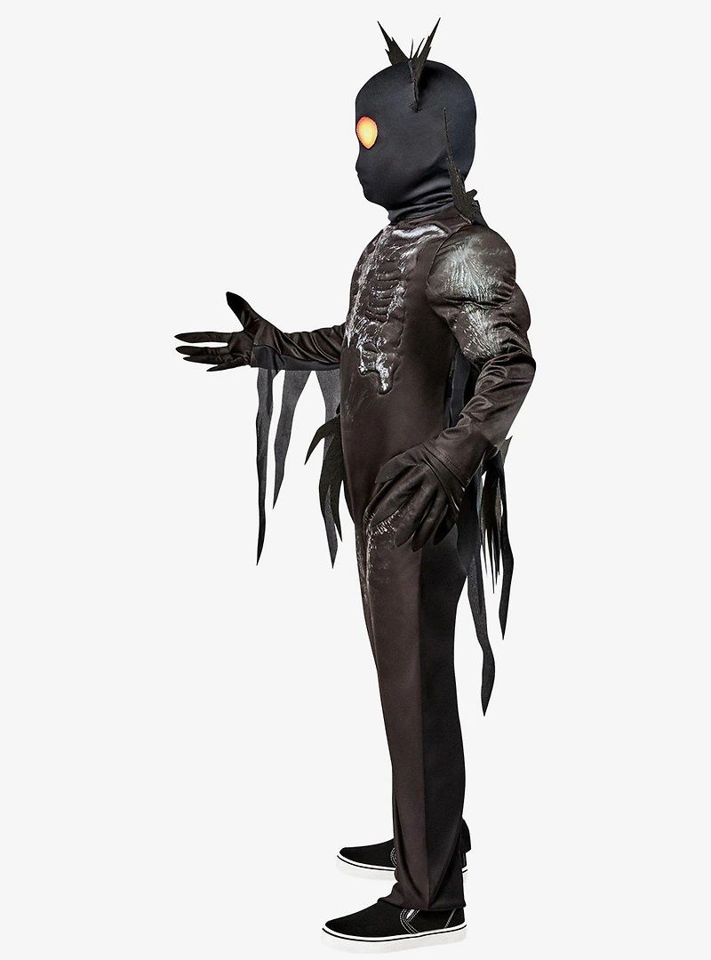 Black Shadow Creeper Youth Costume with Mask