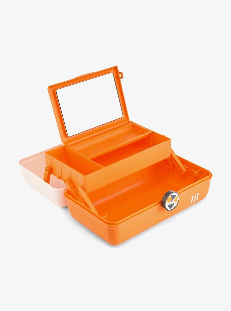 Caboodles School Spirit On-The-Go Girl White Over Orange