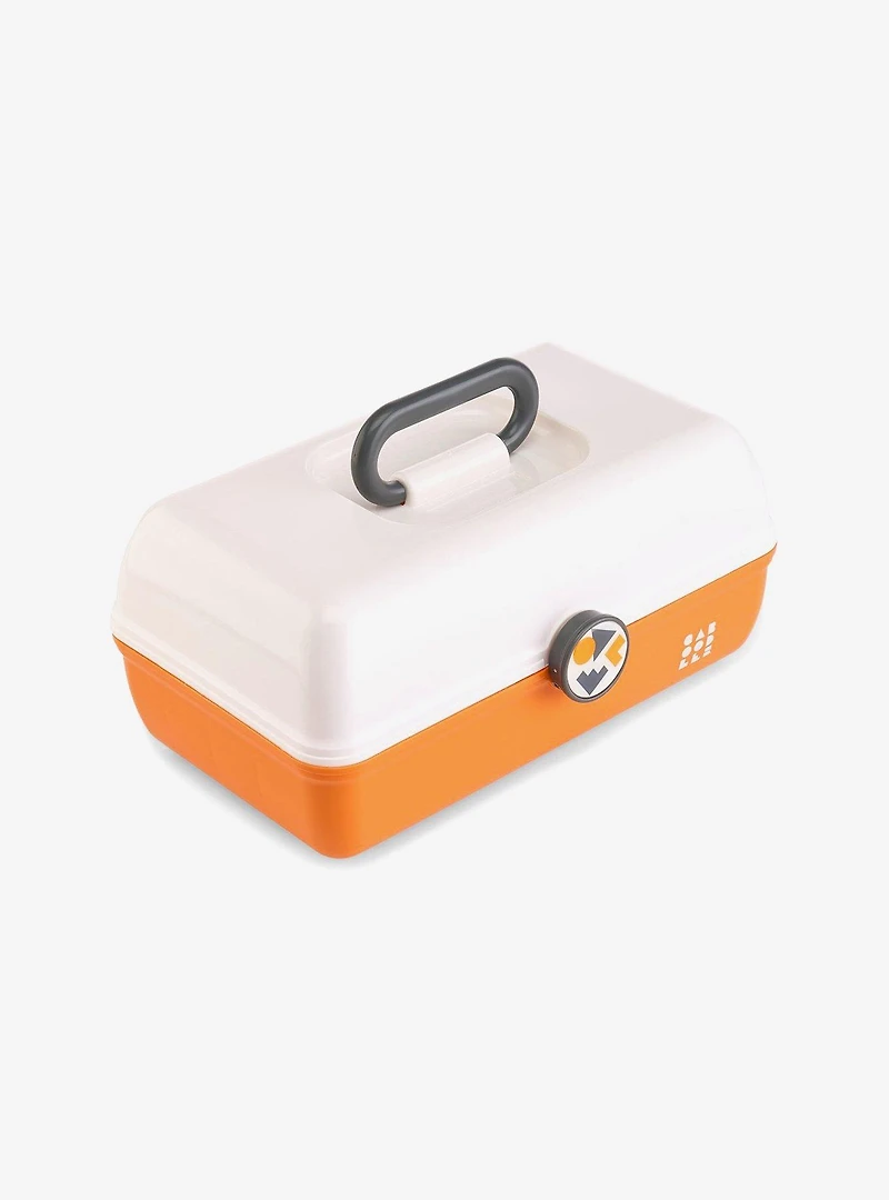 Caboodles School Spirit On-The-Go Girl White Over Orange