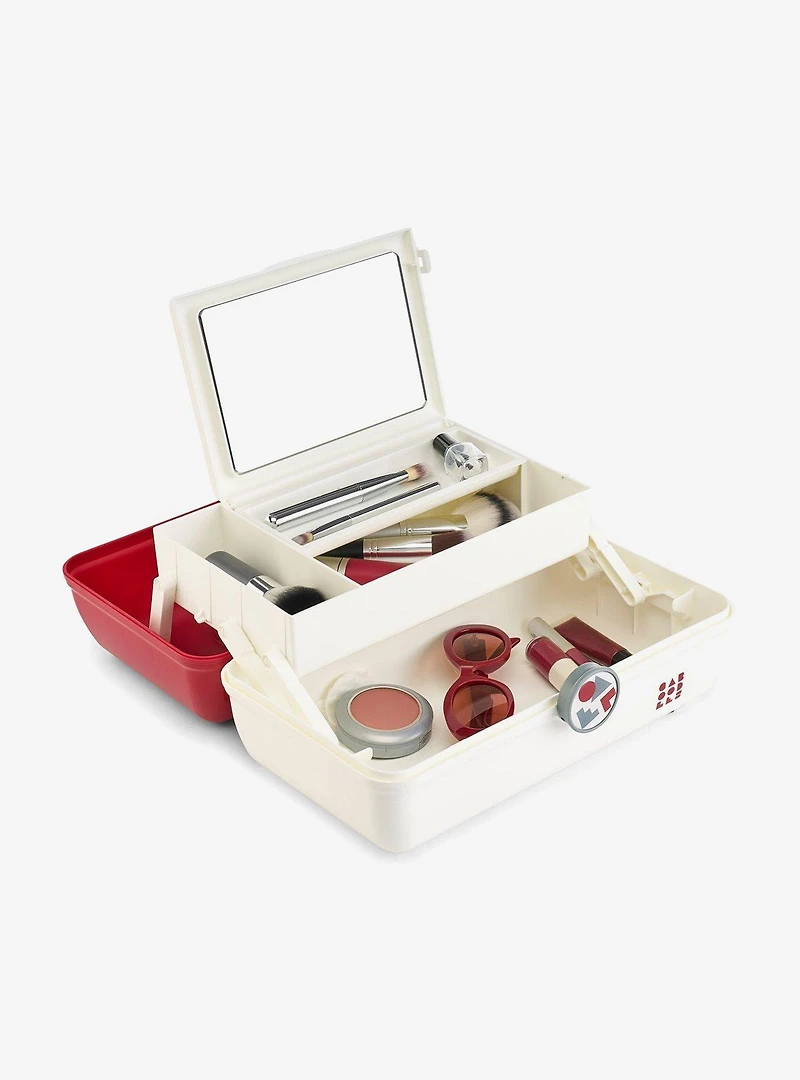 Caboodles School Spirit On-The-Go Girl Crimson Over White