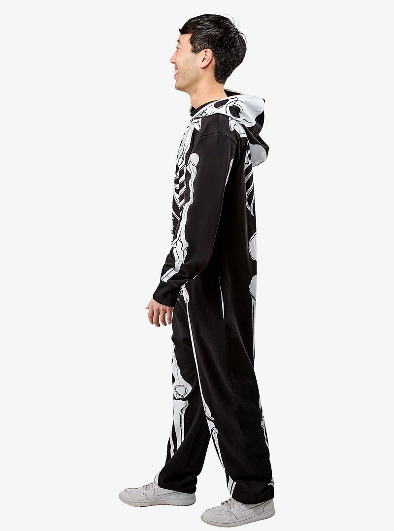 Skeleton Hooded Zipsters Costume