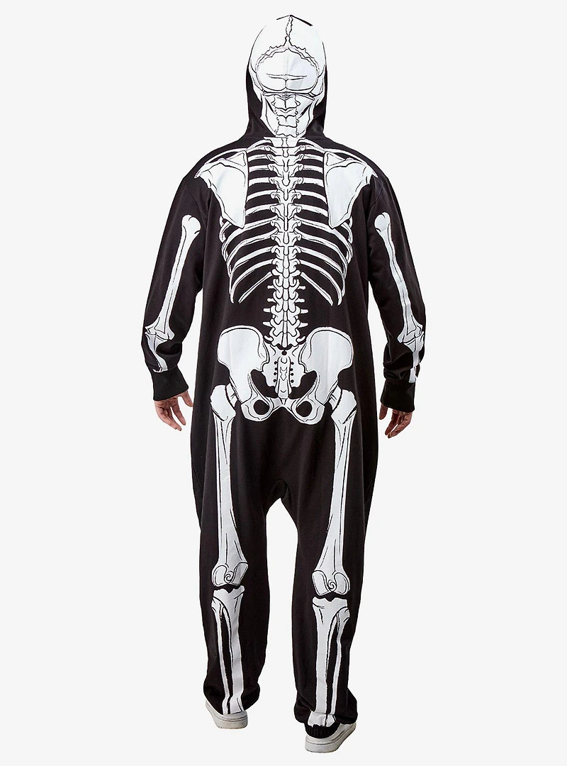 Skeleton Hooded Zipsters Costume