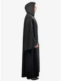 Black Full Length Hooded Renaissance Cloak