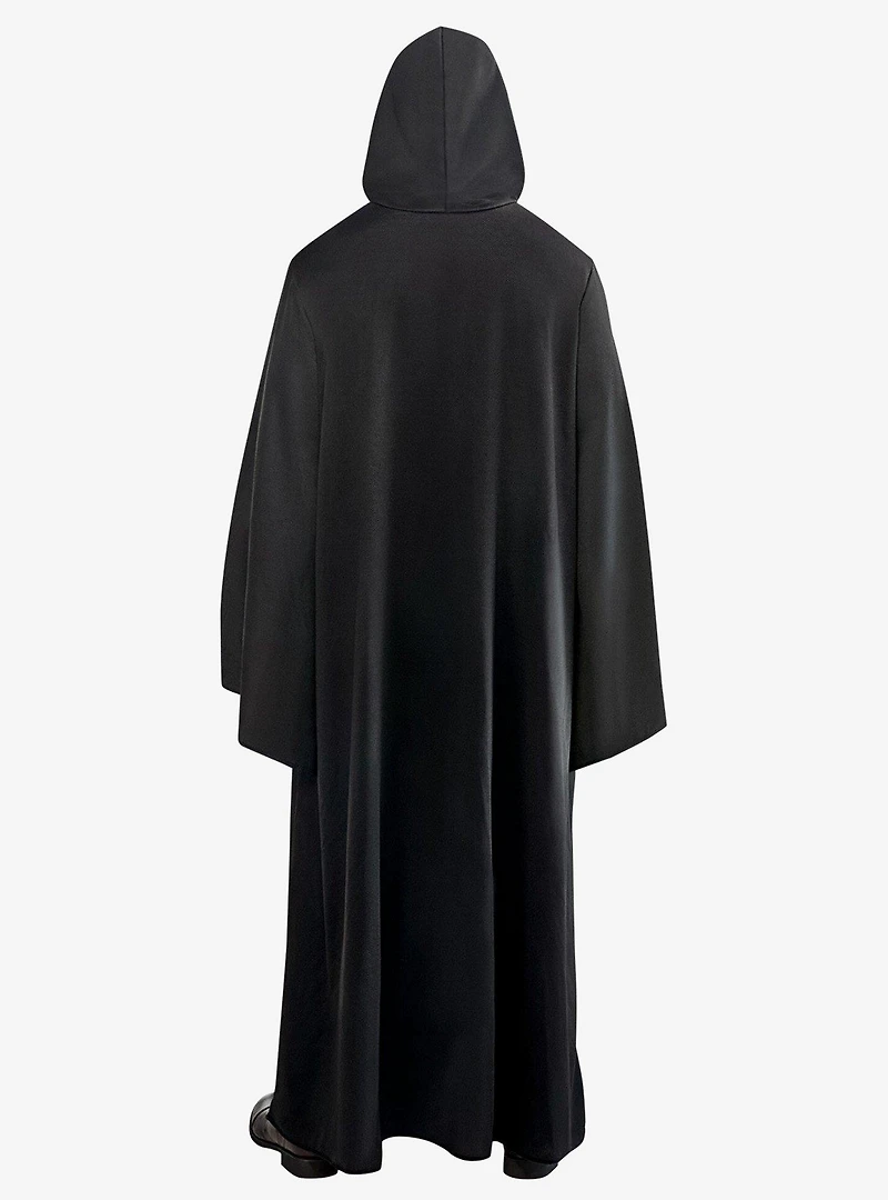 Black Full Length Hooded Renaissance Cloak
