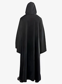Black Full Length Hooded Renaissance Cloak