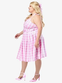 Barbie Perfect Day Pink Gingham Dress Plus