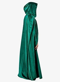 Green Full Length Hooded Renaissance Cloak