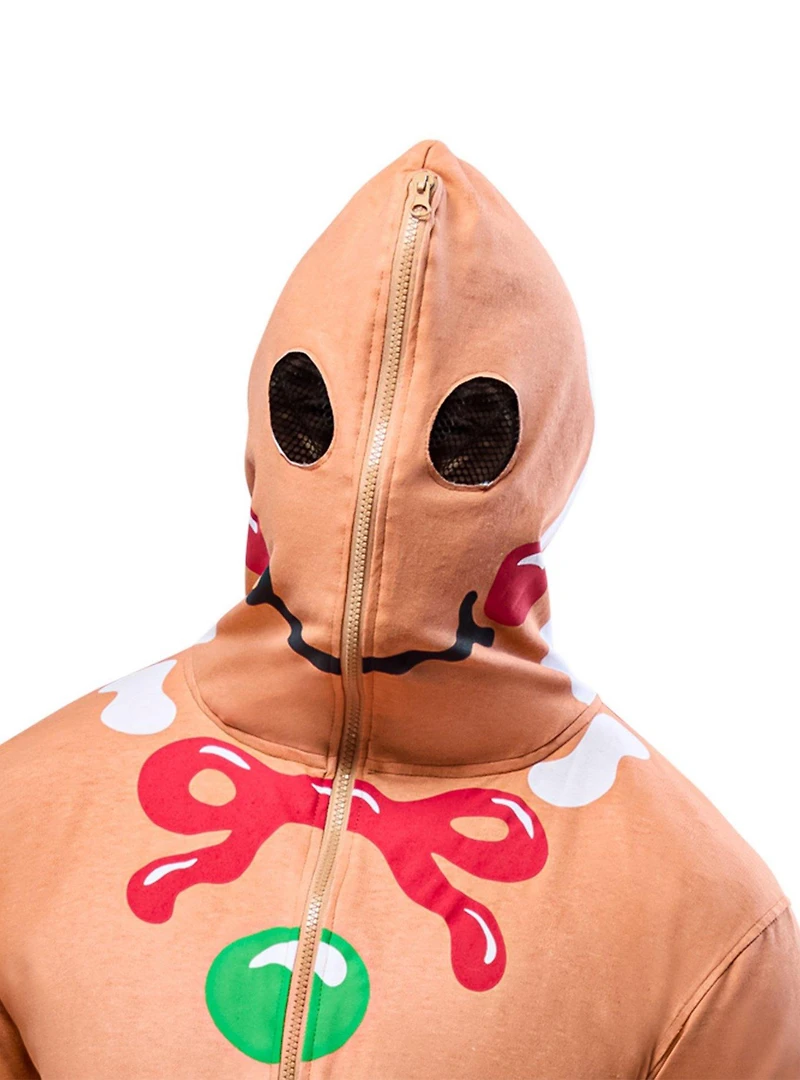 Gingerbread Man Hooded Zipsters Costume