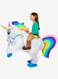 Ride on Unicorn Light Up Inflatable Youth Costume