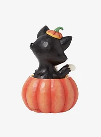 Disney Pinocchio Figaro in Jack-O-Lantern Figurine