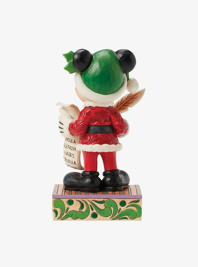 Disney Santa Mickey with List Figurine