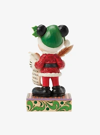 Disney Santa Mickey with List Figurine