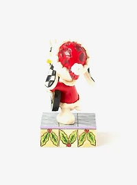 Peanuts Snoopy and Woodstock Christmas Guitar Figurine