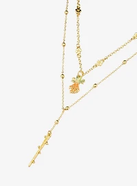 Harry Potter Mandrake and Wand Layered Necklace - BoxLunch Exclusive