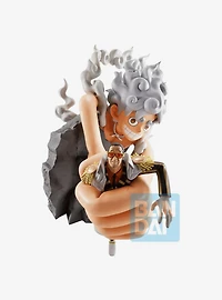 Bandai Namco One Piece Revible Moment Ichibansho Monkey D. Luffy Gear 5 vs. Borsalino (Burst of Energy) Figure