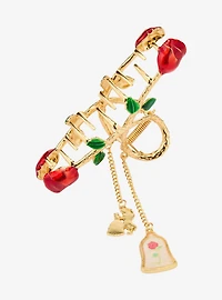 Disney Beauty and the Beast Belle Rose Dangling Claw Clip — BoxLunch Exclusive