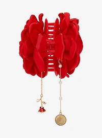 Disney Beauty and the Beast Rose Fabric Claw Clip — BoxLunch Exclusive