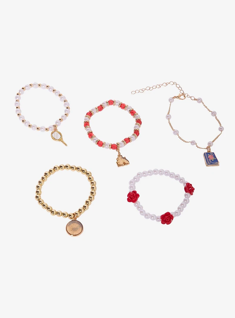 Disney Beauty and The Beast Belle Icons Bracelet Set - BoxLunch Exclusive