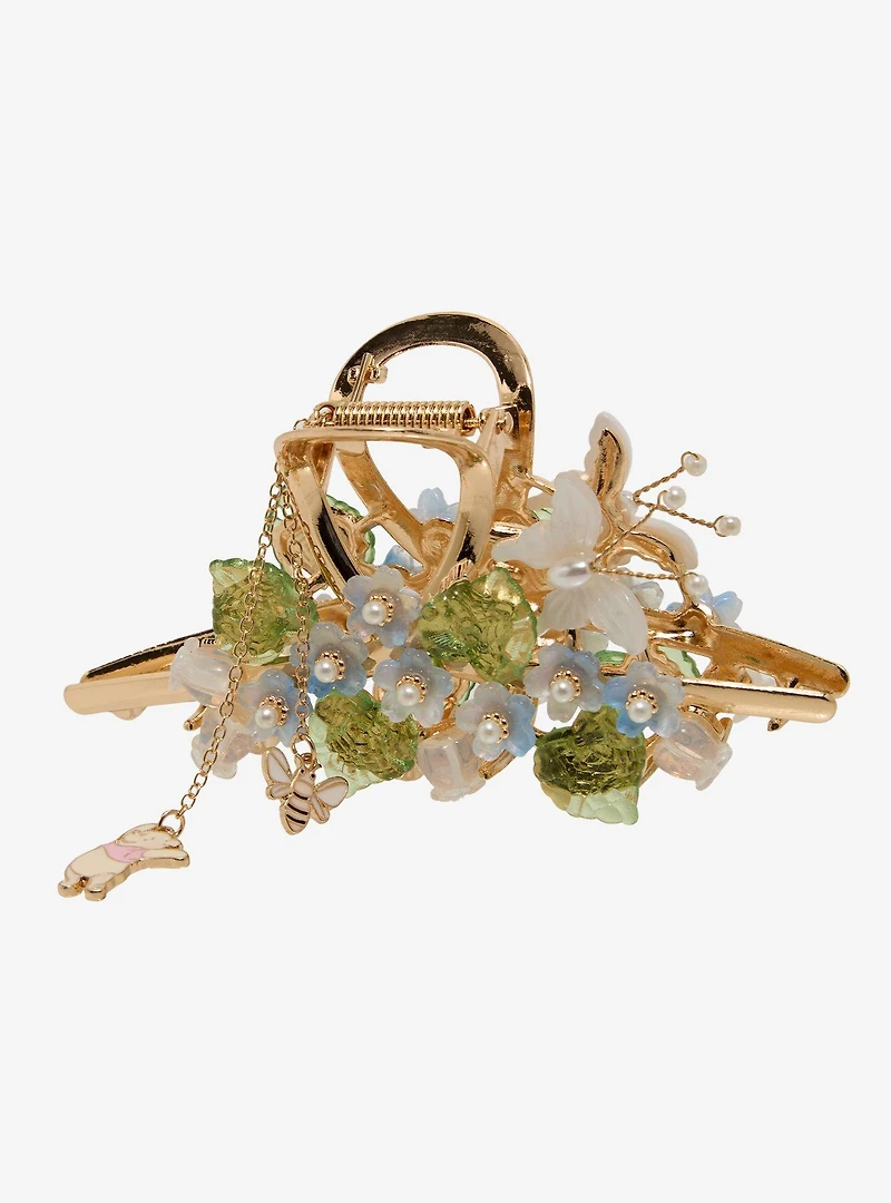 Disney Winnie the Pooh Floral Metal Claw Clip with Charms - BoxLunch Exclusive